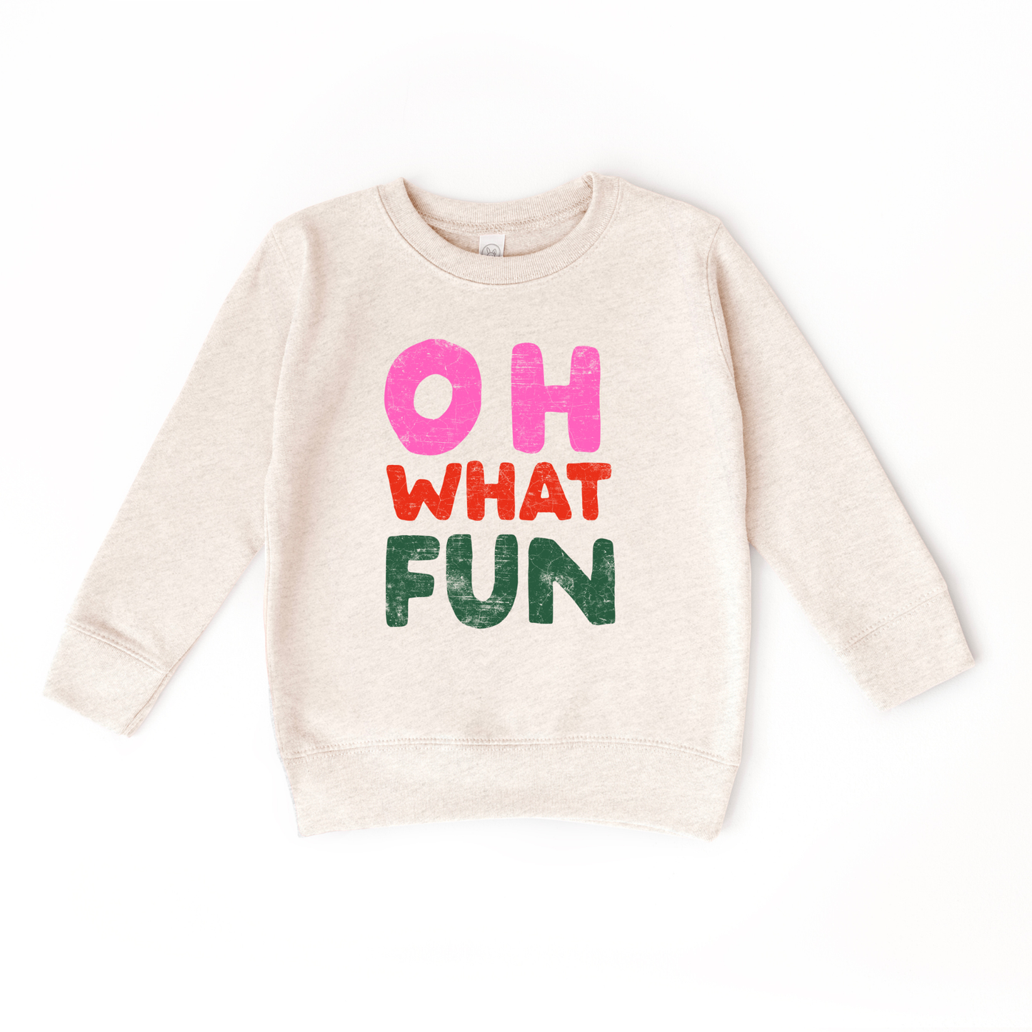 Oh What Fun Christmas Kids Pullover Sweatshirt