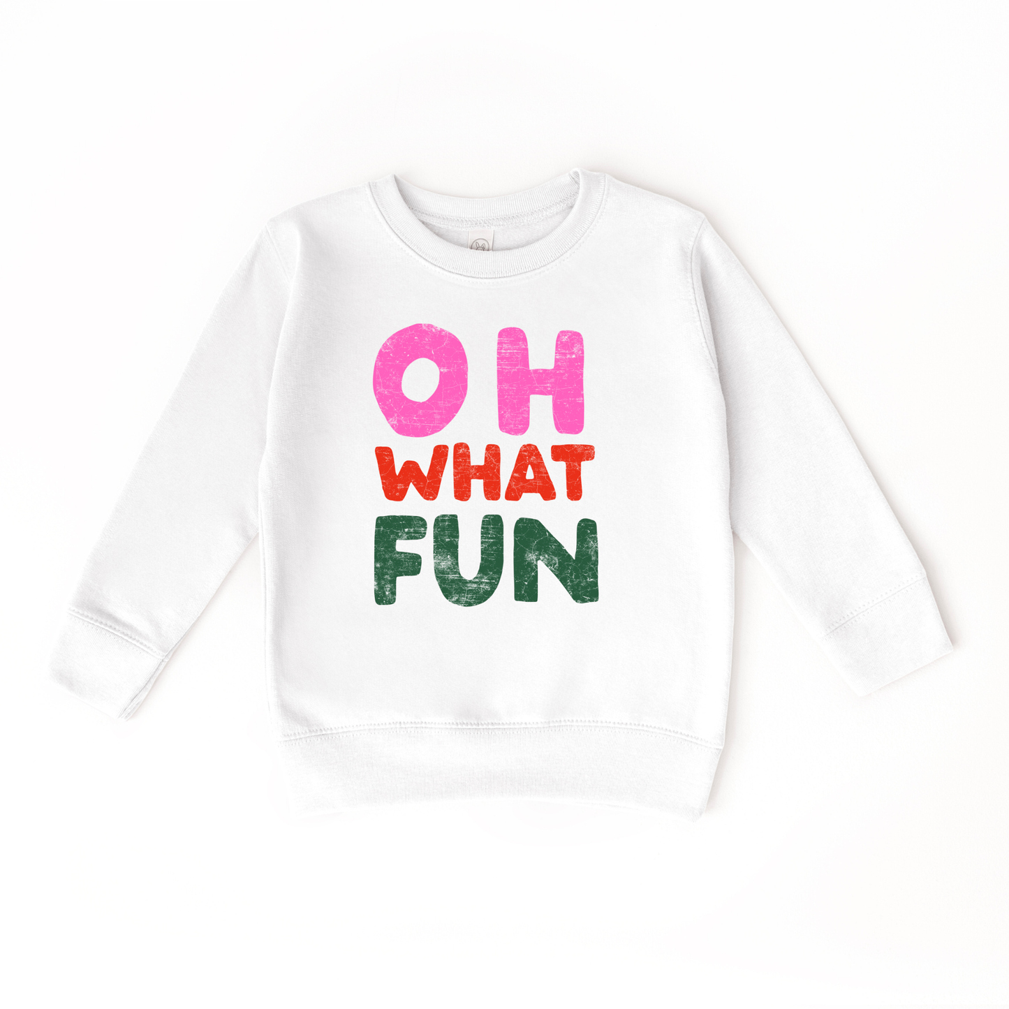 Oh What Fun Christmas Kids Pullover Sweatshirt