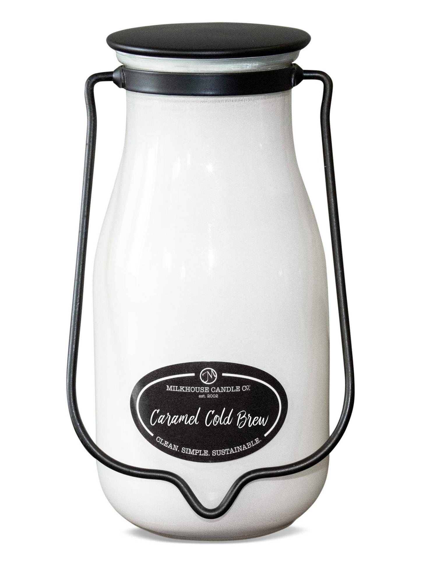 Milkhouse Candle Company - 14 oz Milkbottle Candle: Caramel Cold Brew