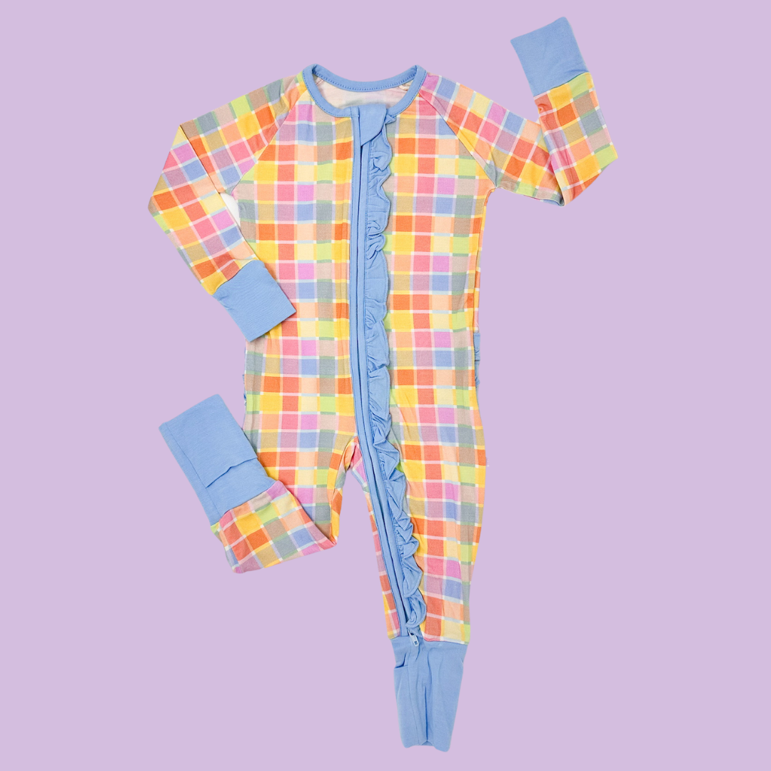 Watercolor Ruffle Romper