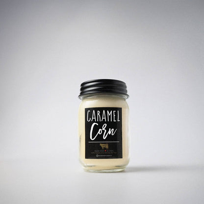 13 oz Mason Jar Fall Candle: Caramel Corn