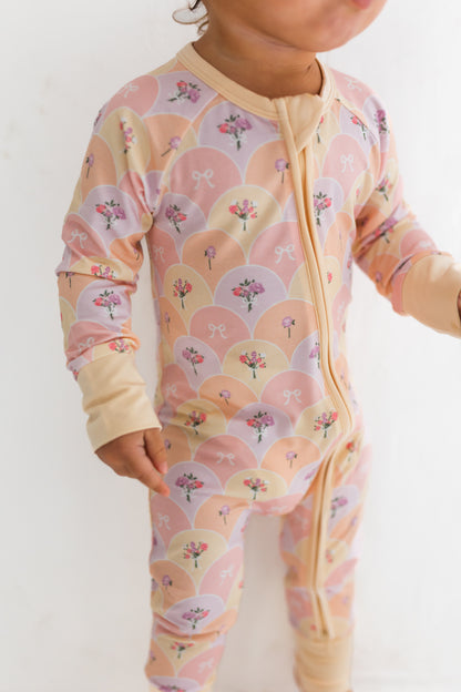 Savannah Floral Zipper Romper