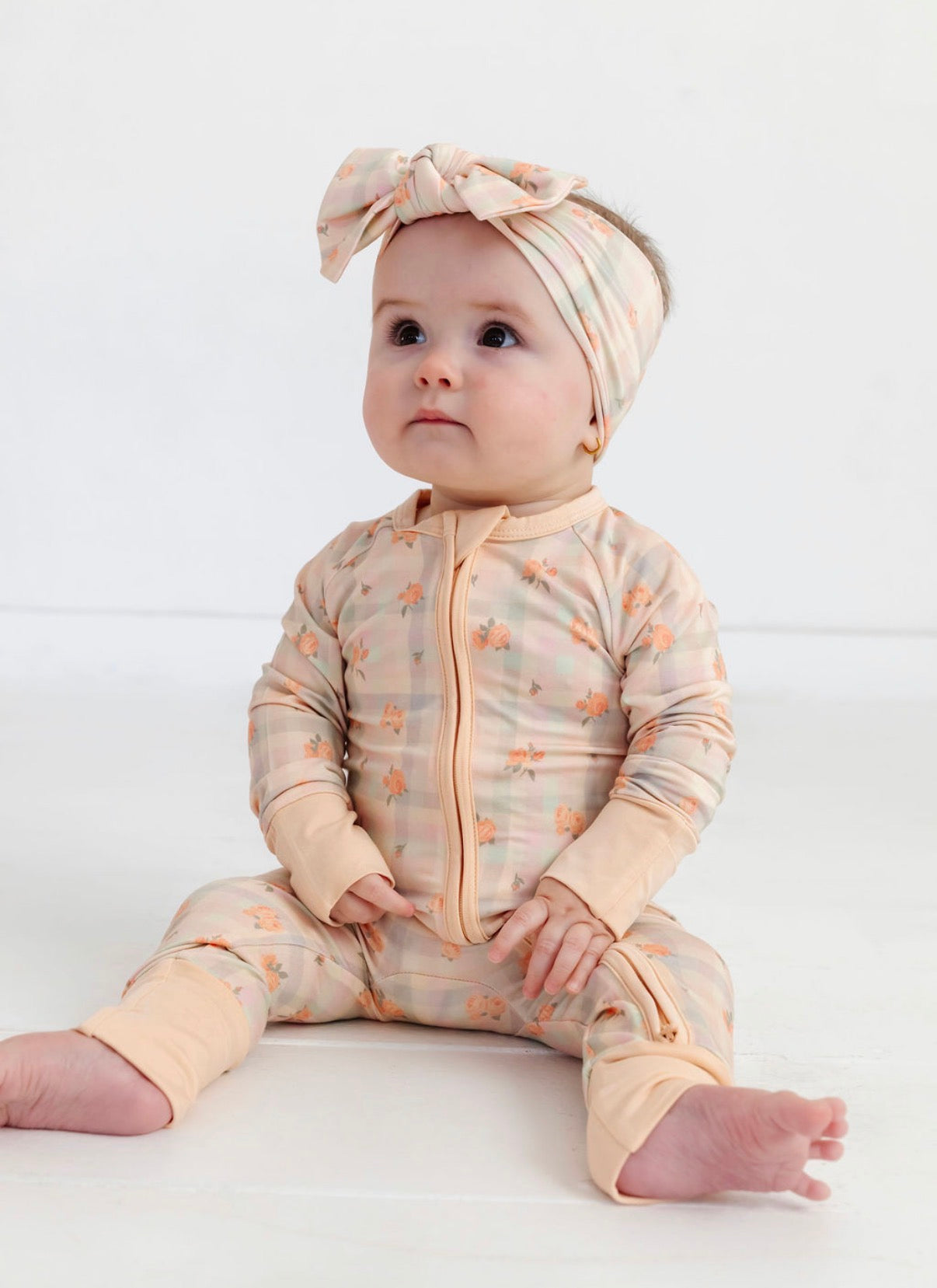 Frankie Plaid Zipper Romper