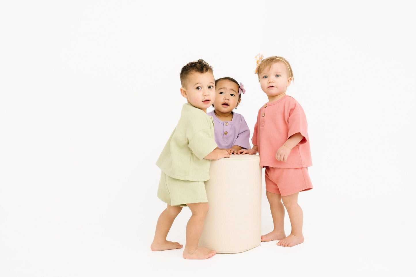 Rosebud Waffle Slouchy Set