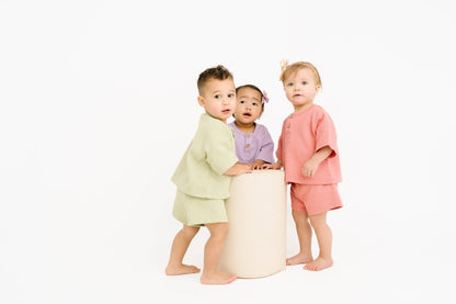 Rosebud Waffle Slouchy Set