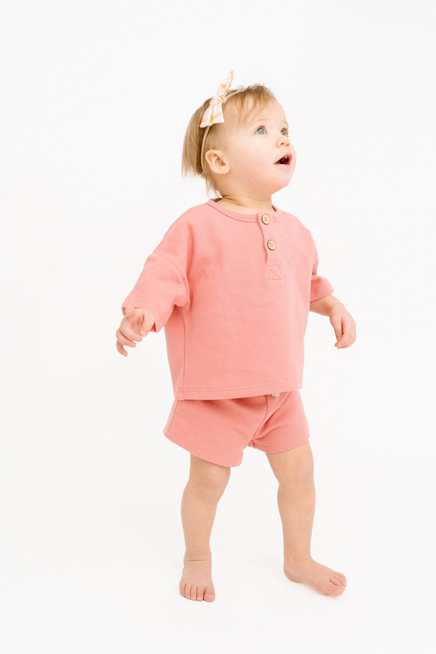 Rosebud Waffle Slouchy Set
