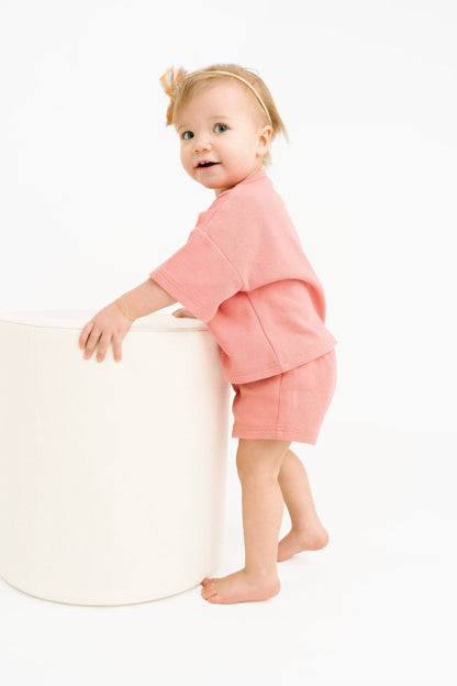 Rosebud Waffle Slouchy Set