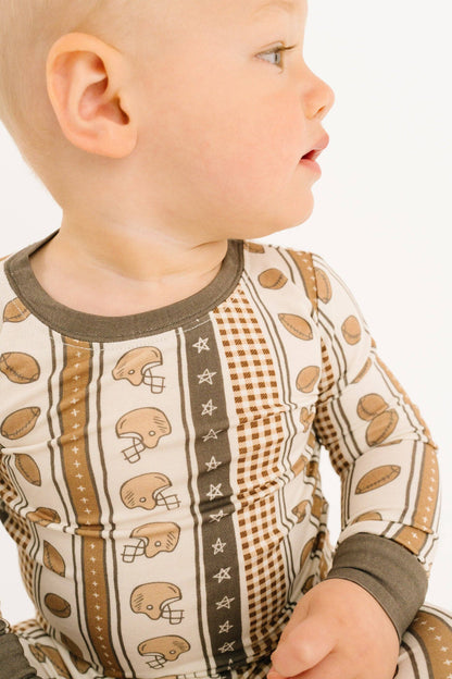 Touchdown Stripe Bamboo Set