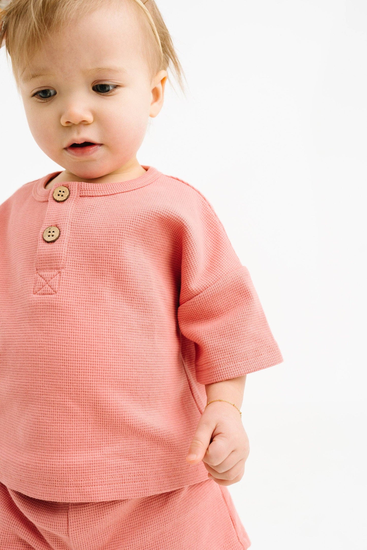 Rosebud Waffle Slouchy Set