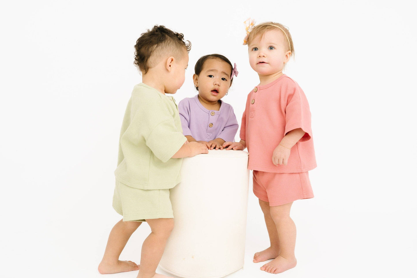 Rosebud Waffle Slouchy Set