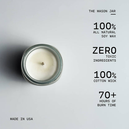 13 oz Mason Jar Candle: Wild Lilacs