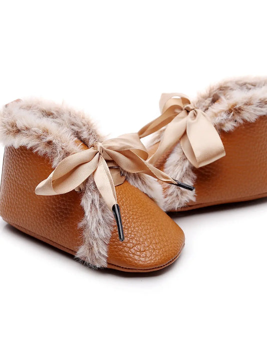 Fur Pre-Walkers - Brown