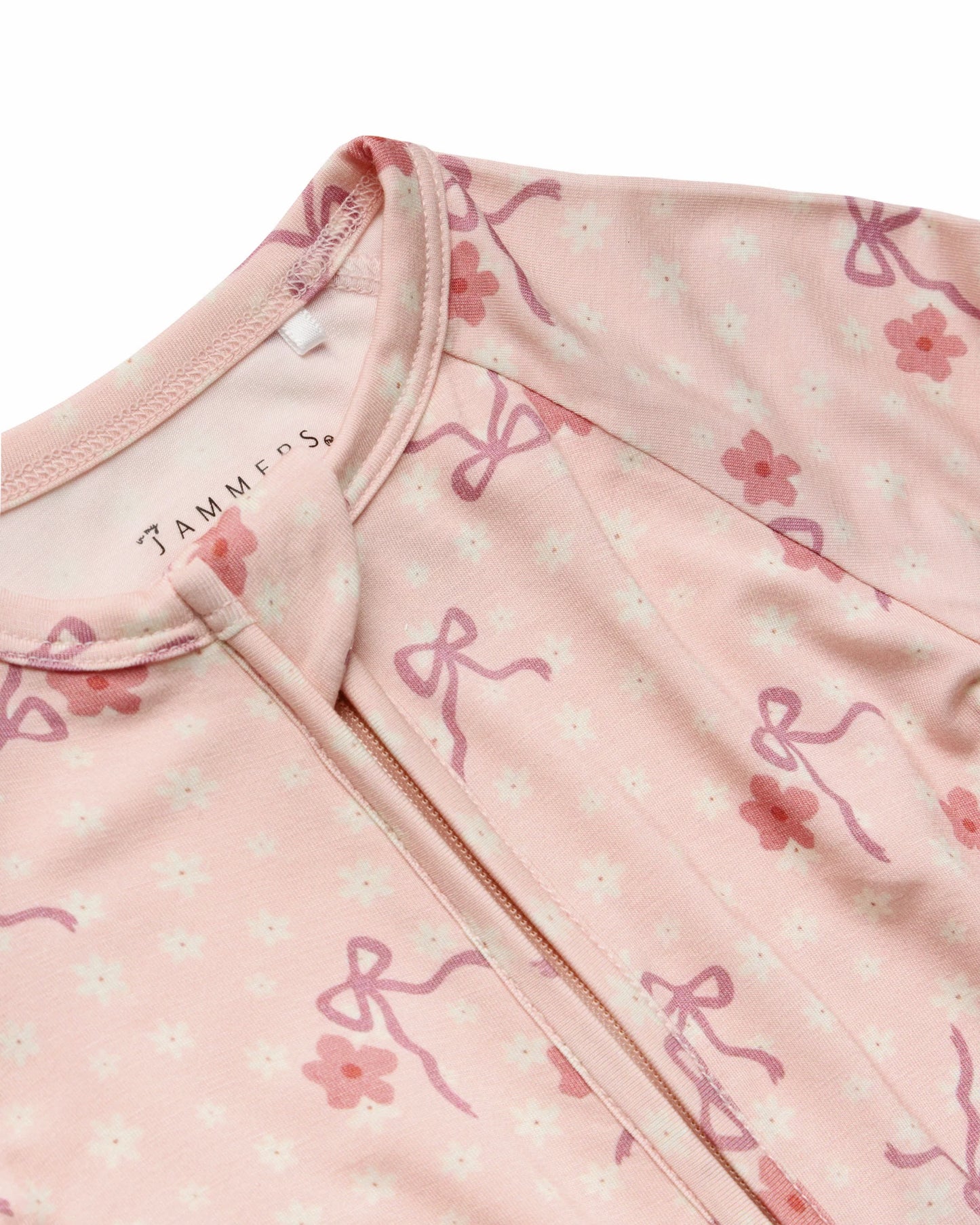 Ditsy Bow Zipper Romper