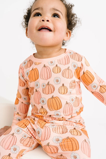 Pretty in Pink Pumpkins Bamboo Set