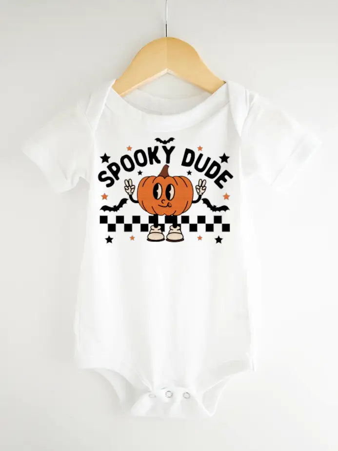 Spooky Dude Fall Baby Bodysuit