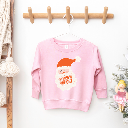 Benny & Ray Apparel - Merry and Bright Santa Toddler Christmas sweatshirt