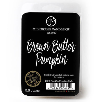 Milkhouse Candle Company - 5.5 oz Wax Melts: Brown Butter Pumpkin