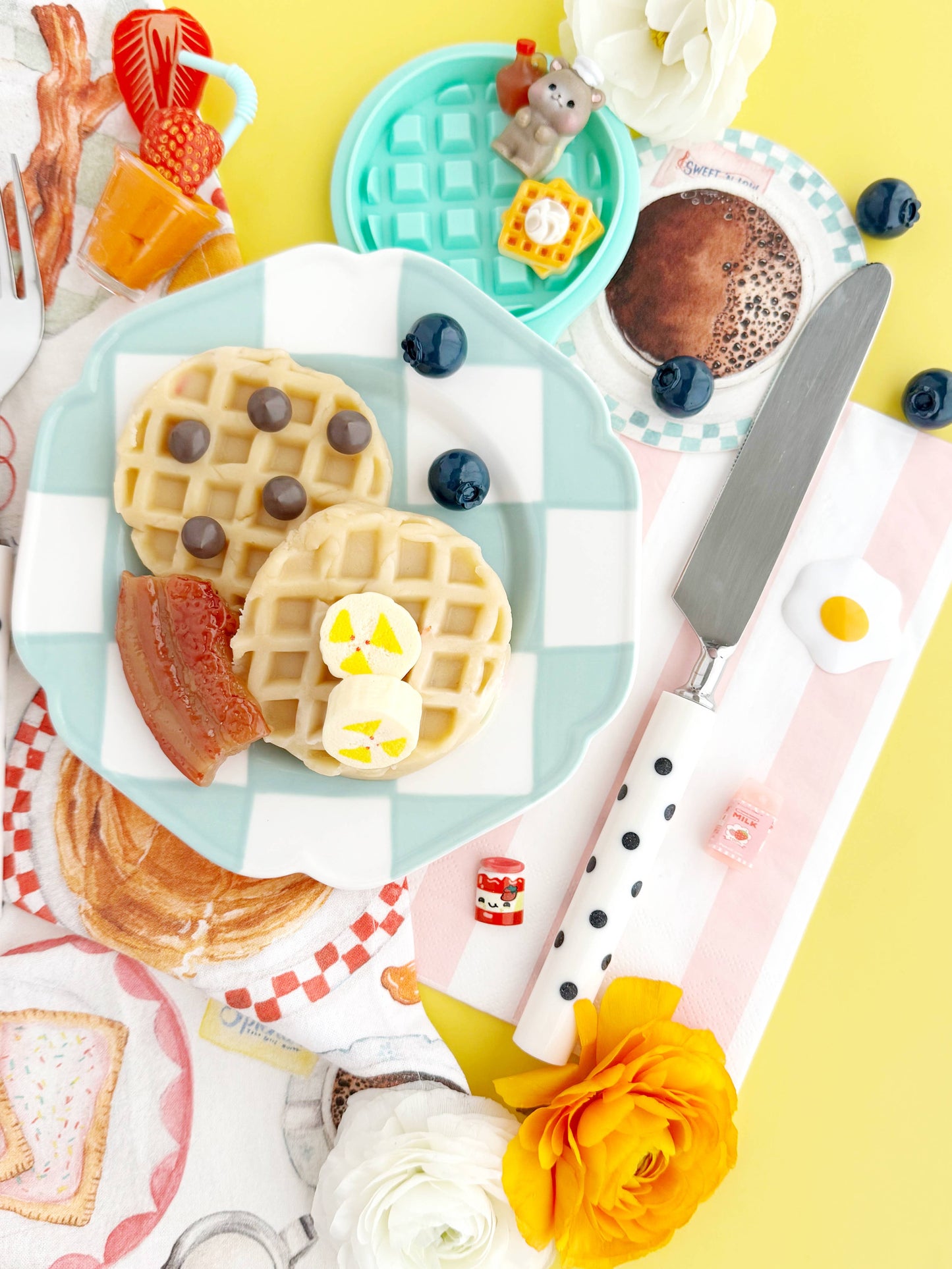 Earth Grown KidDoughs (KidDoughs by EGKD) - Sunny Side Diner KidDough Play Kit