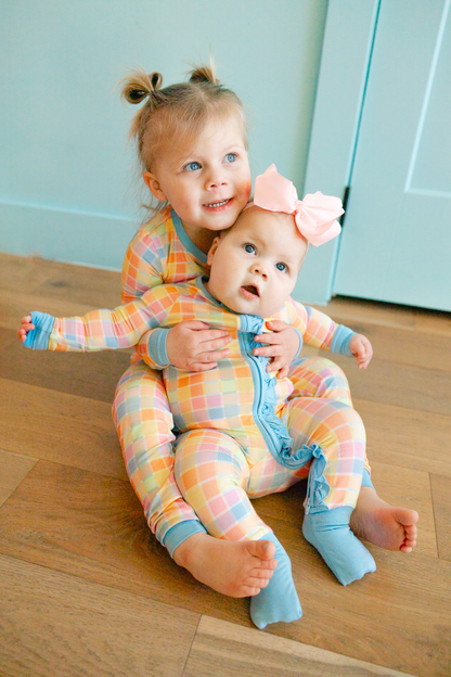 Watercolor Ruffle Romper