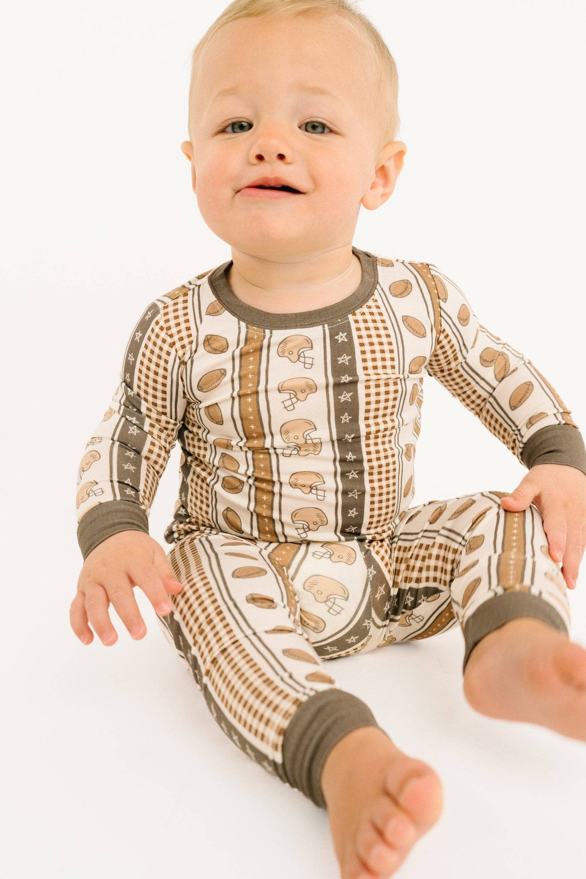 Touchdown Stripe Bamboo Set